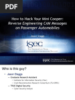 How To Hack Your Mini Cooper:: Reverse Engineering CAN Messages On Passenger Automobiles