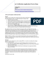 Parcel Description Certification Application Process