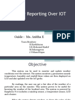 Weather Reporting Over IOT: Guide: Ms. Anitha E