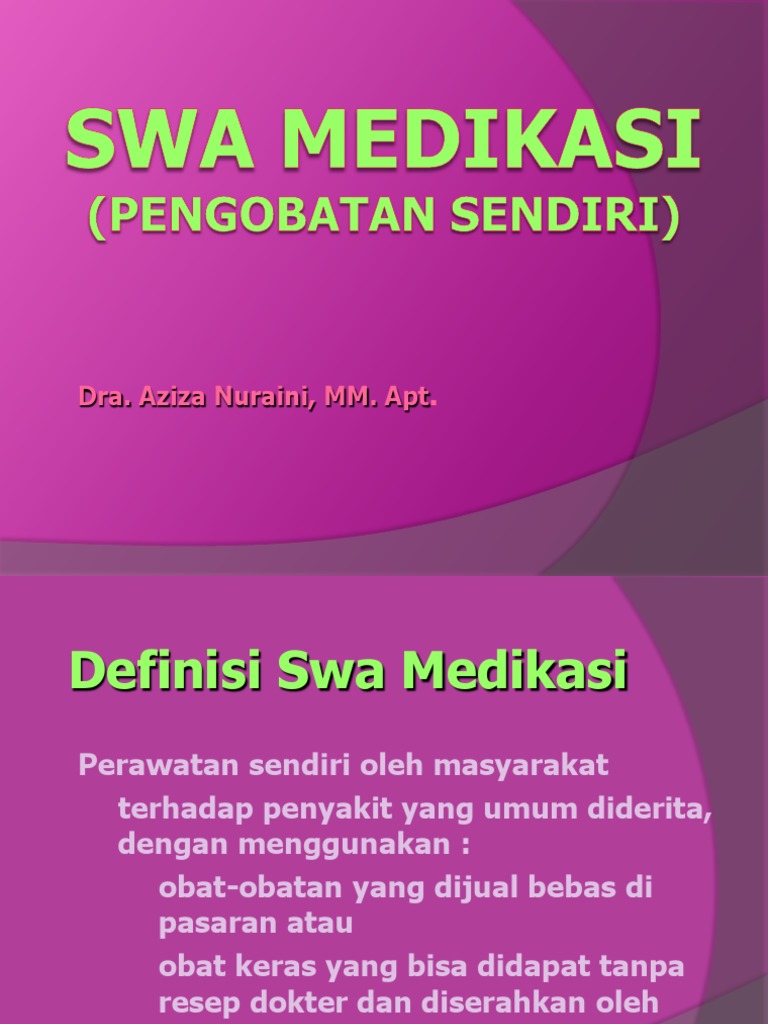 Panduan Swa Medikasi dengan WWHAM | PDF