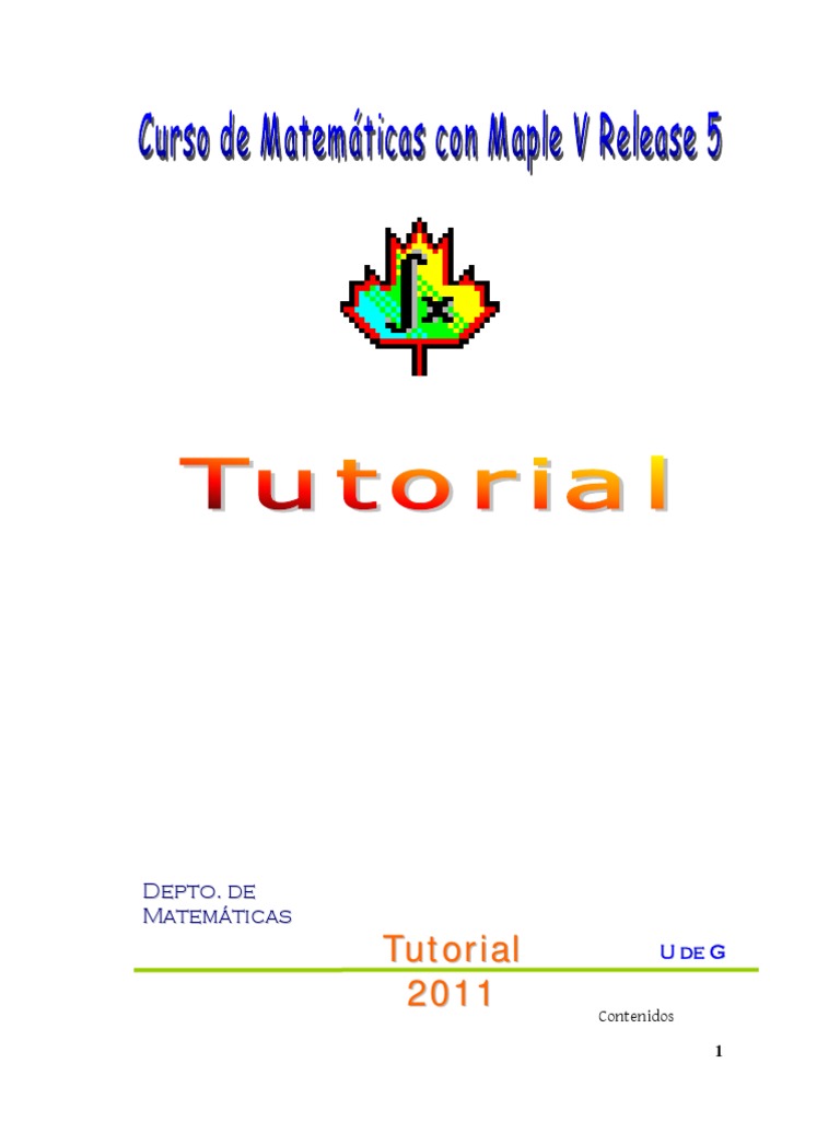 Maple Tutorial | PDF | Ecuaciones | Integral