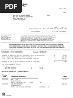 Summary - Pure Checking Account # 23-564297