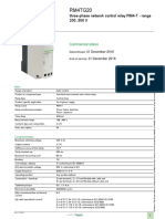 Three-phase network control relay RM4-T product data sheet