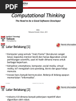 Introduction To Computational Thinking