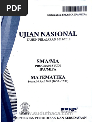 Soal Un 2018 Matematika Ipa Sma Paket C1 Www Sudutbaca Com