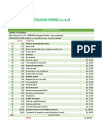 Cotización Viernes 15-11