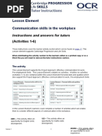 Effective Communication For Work Pre Employment Skills Lesson Element Communication Skills in The Workplace