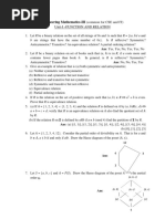 Engineering Mathematics-III (Common For CSE and IT) : Unit-I - Function and Relation