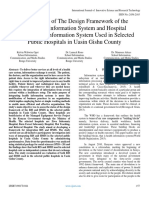 An Analysis of The Design Framework of The Radiology Information System and Hospital Management Information System Used in Selected Public Hospitals in Uasin Gishu County