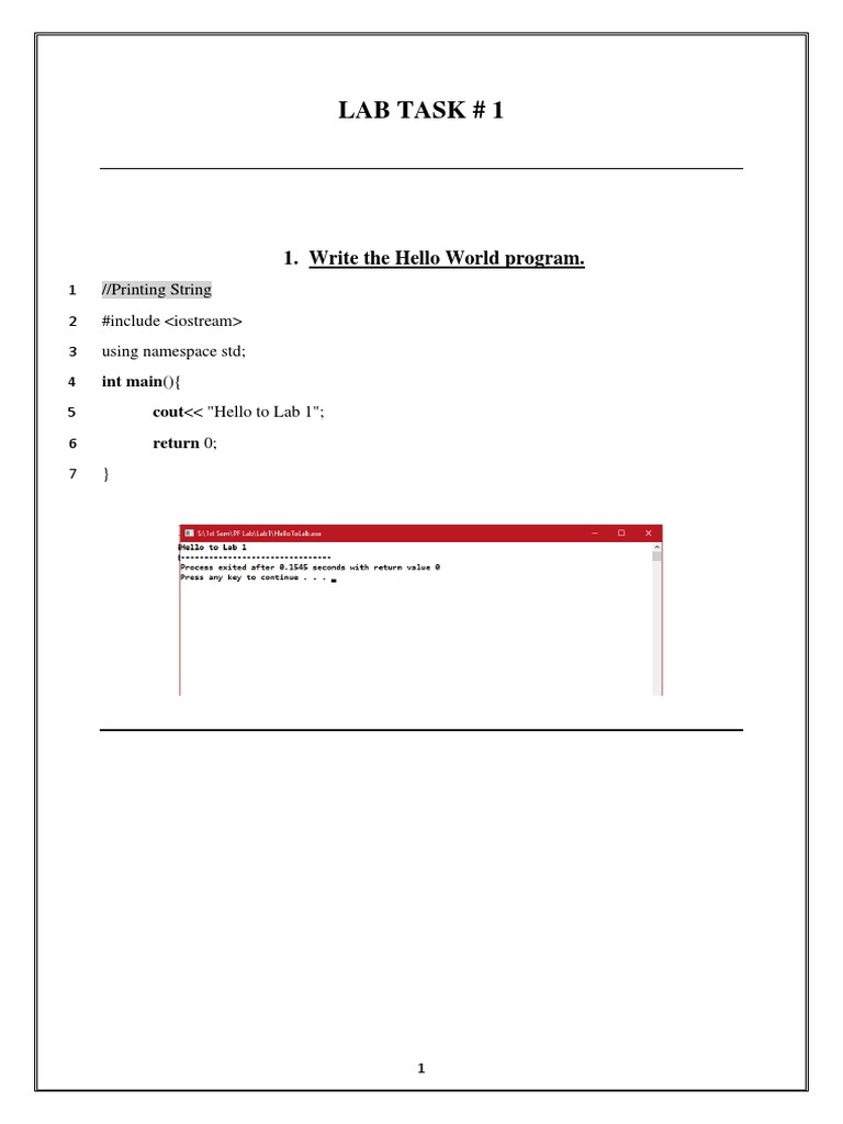C++ Basic Programming Tasks | PDF