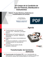 Diagnóstico en Campo de La Condición de Transformadores de Potencia, Distribución e Instrumentos