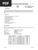 Dvm6013 - Digital Capacitance Meter: 1. General A) Introduction