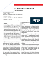 Surgical Anatomy of The Pyramidal Lobe and Its Significance in Thyroid Surgery