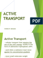Active Transport: Cristine R. Salvacion