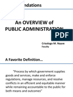 An Overview of Public Administration