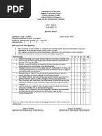 Cot - Rpms Teacher I-Iii Rating Sheet: Pani-An Ipil Elementary School