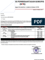 Surat Panggilan Calon Karyawan (I) KPK Indonesia Jakarta, Selatan