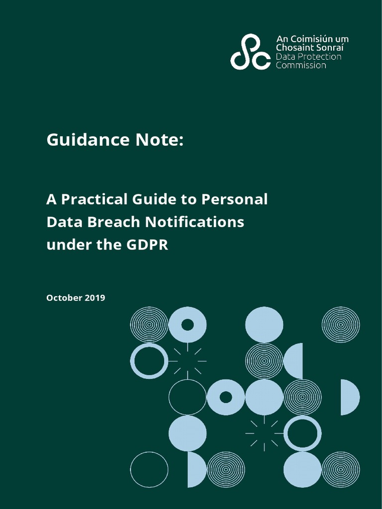 GDPR Personal Data Breach Notification Guide | PDF | Personally ...