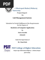 Chhatrapati Shahu Ji Maharaj. University: Project Report On