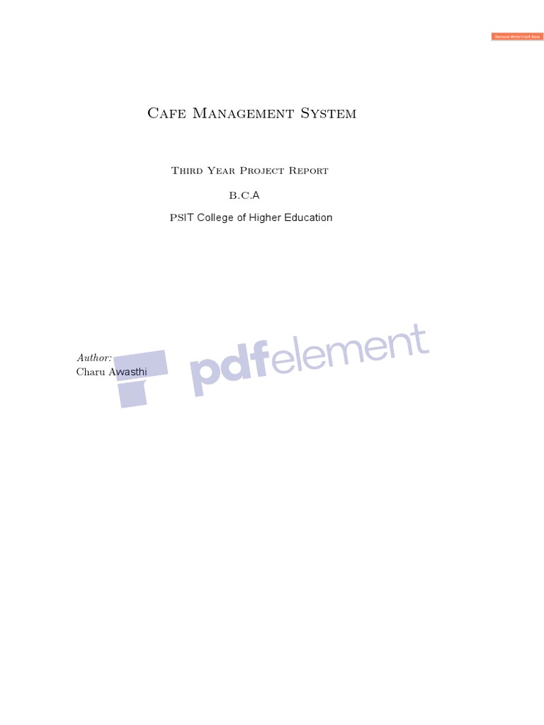 Restaurant Management System Overview | PDF | Software Development ...