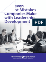 The Seven Biggest Mistakes Companies Make With Leadership Development