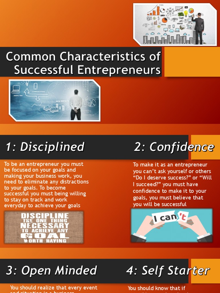 Common Characteristics of Successful Entrepreneurs | PDF ...