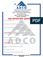 Adco Company Job Interview Questions