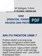 SDM (Proktor, Teknisi, Tim Heldesk Dan Proteknas)