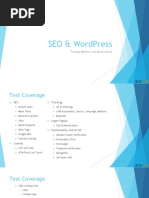 Seo & Wordpress: Testing (Manual and Automation)