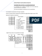 Taratura MAnual de Instrucciones