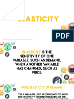 Elasticity: Presented By: Algamon, Alvarez, Crespo