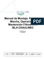 Manual de Montaje, Puesta en Marcha, Operación, Mantención Filtros - APR Isla Chaulinec
