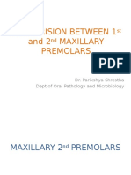 Comparision Between First and Second Premolar 