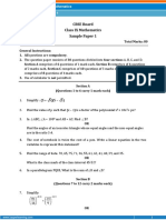 CBSE Board Class IX Mathematics Sample Paper 1