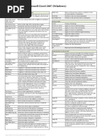 EXEL Shortcuts