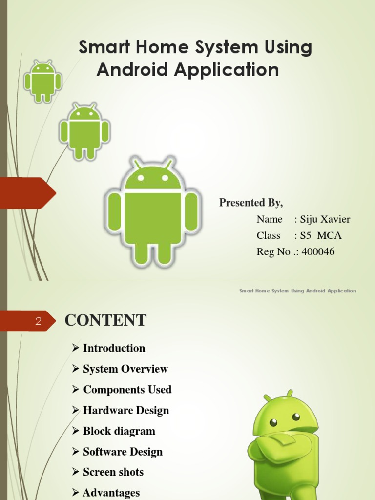 Smart Home Control via Android App | PDF | Android (Operating System ...