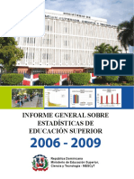 Informe General sobre Estadísticas de Educacion Superior 2006-2009.pdf