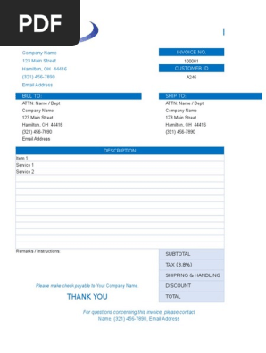 SAMPLE INVOICE