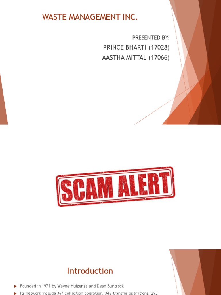 Waste Management Inc PDF Expense Accounting