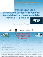Alessandro Putaggio - Buone Pratiche Open GIS e Condivisione Dei Dati Nella P.A.: L'esperienza Della Provincia Regionale Di Trapani