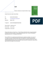 Francis-Tan, Tannuri-Pianto - 2018 - Black Movement Using Discontinuities in Admissions To Study The Effects of College Quality and Affi