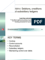 Debtors, Creditors and Subsidiary Ledgers: Learning Outcome