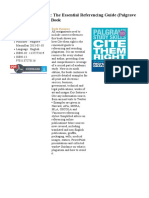 PDF Cite Them Right: The Essential Referencing Guide (Palgrave Study Skills) Populer Book