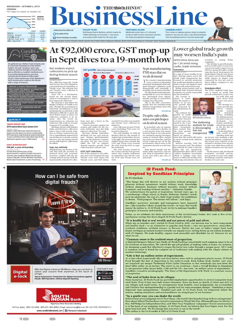 Business Line Chennai 02.10.2019 | PDF