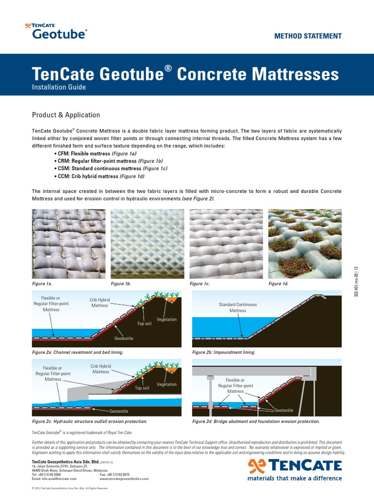 MTD Statement GT Concrete Mattresses (302 401Ms0912) PDF
