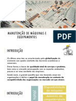 Manutenção Máquinas e Equipamentos