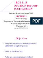 ECE 3113 Introduction Into RF Circuit Design: Lecture Notes For A-Term 2019