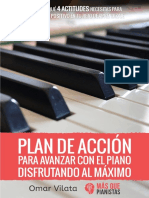 Plan de Acción Para Avanzar Con El Piano Disfrutando Al Máximo de Omar Vilata