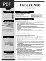 Chloecombsresumeoctober 2019