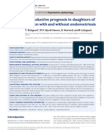 Reproductive Prognosis in Daughters of Women With and Without Endometriosis